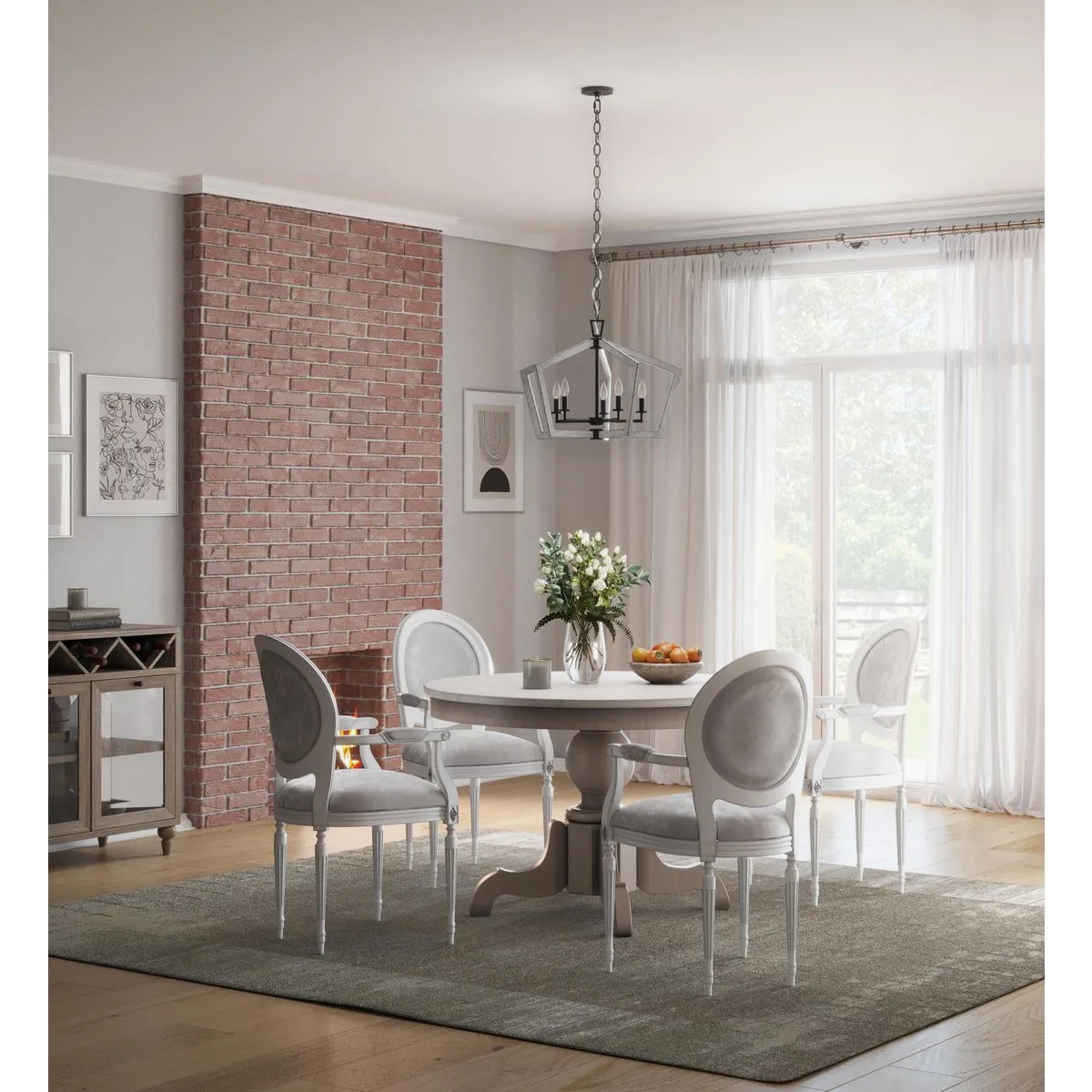 Galloway Collection Five-Light 19.25" Pendant Light