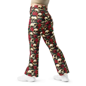 Garden Skull Flare leggings