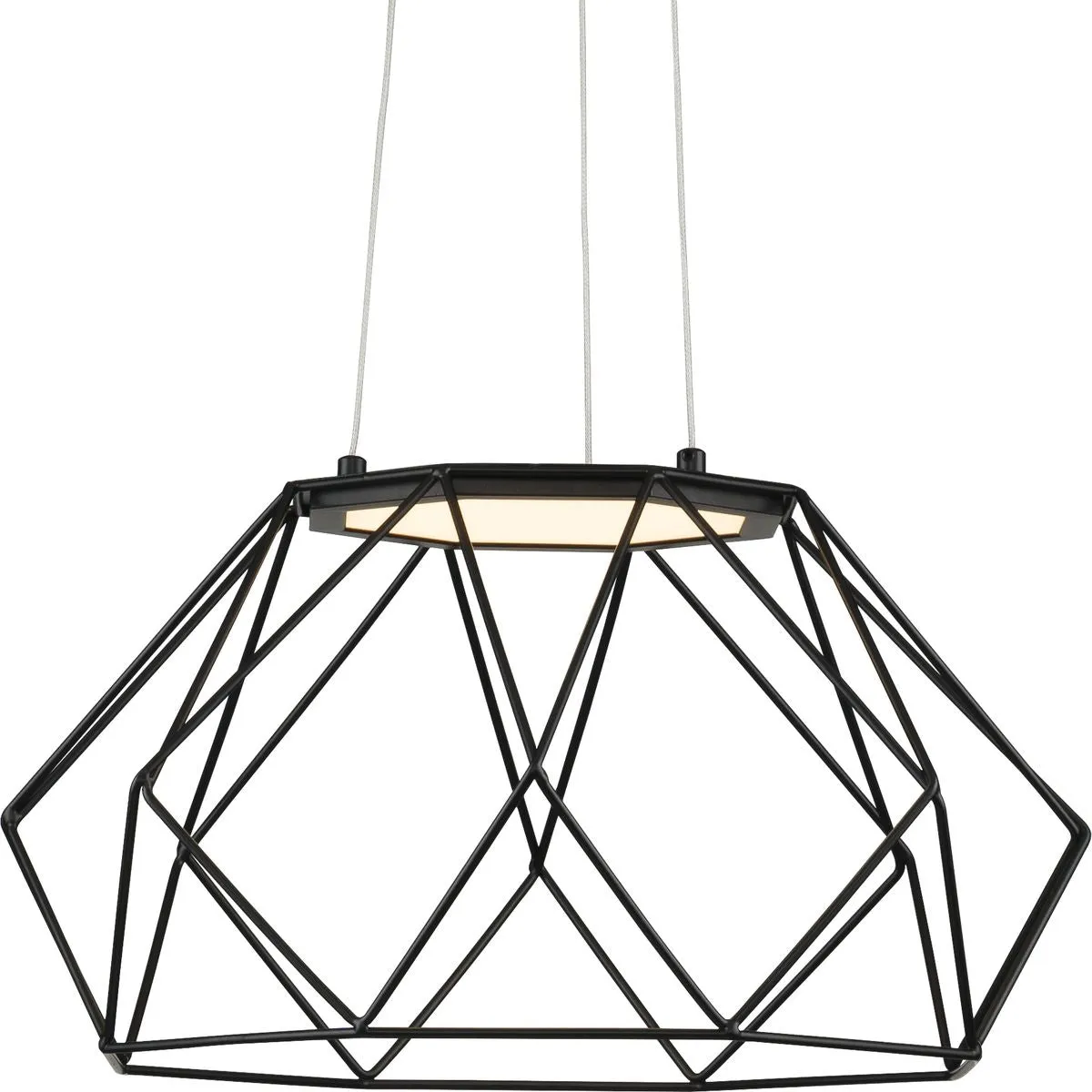 Geodesic LED Collection Medium Hanging Pendant Light
