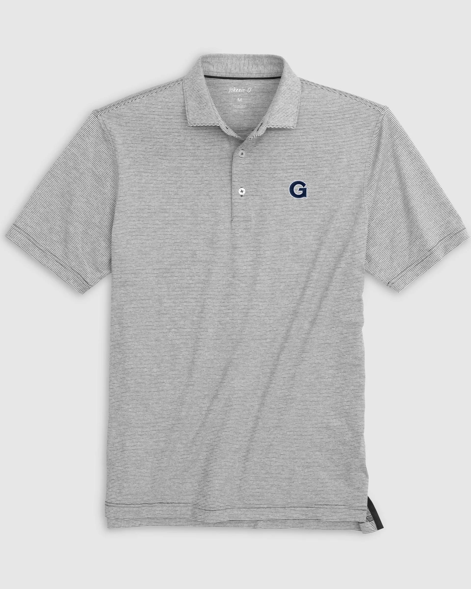 Georgetown Lyndonn Striped Jersey Performance Polo