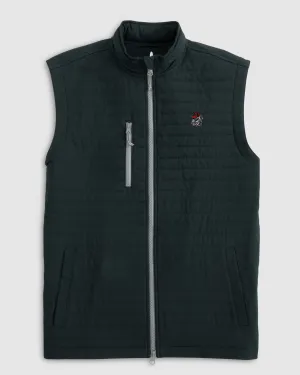 Georgia Crosswind Quilted Performance Vest - Bulldog Head Logo
