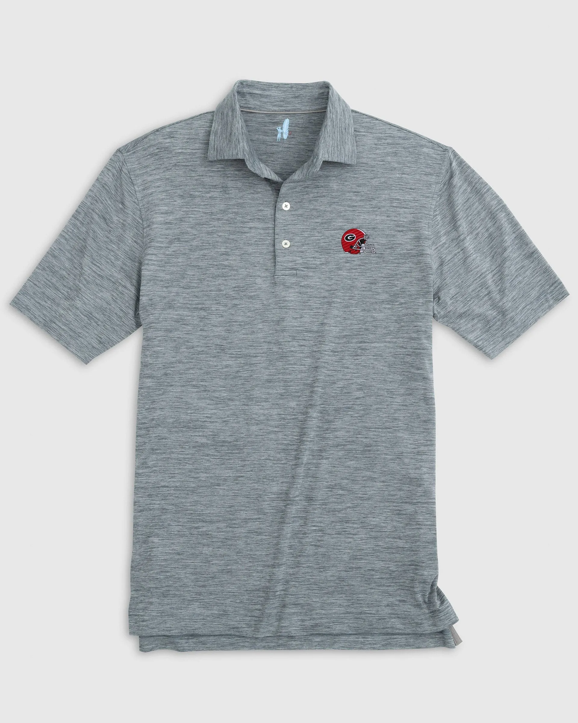 Georgia Huronn Featherweight Performance Polo - Helmet Logo