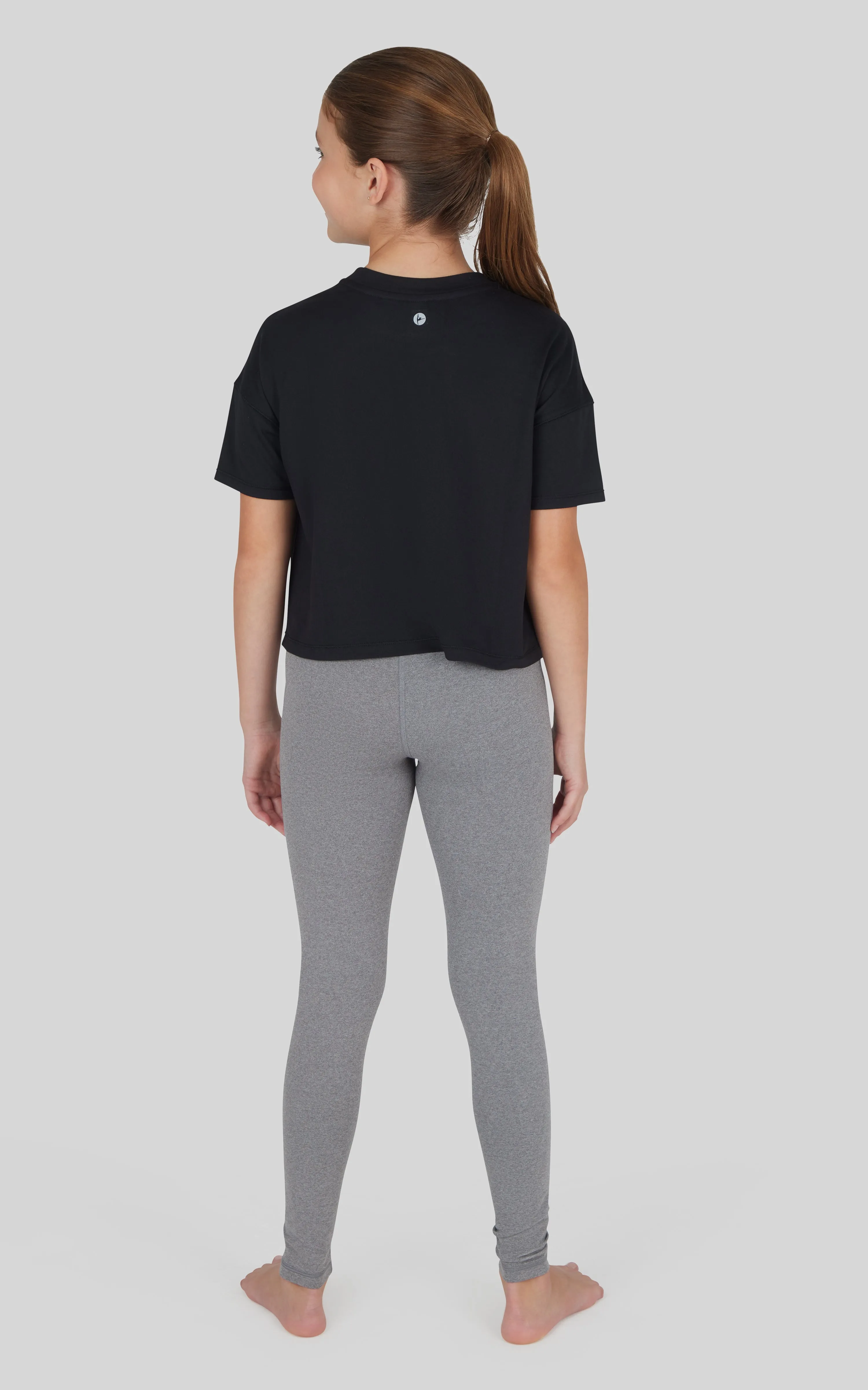 Girls 3 PC T-Shirt   Interlock Crossover Legging   Flared Pant Set