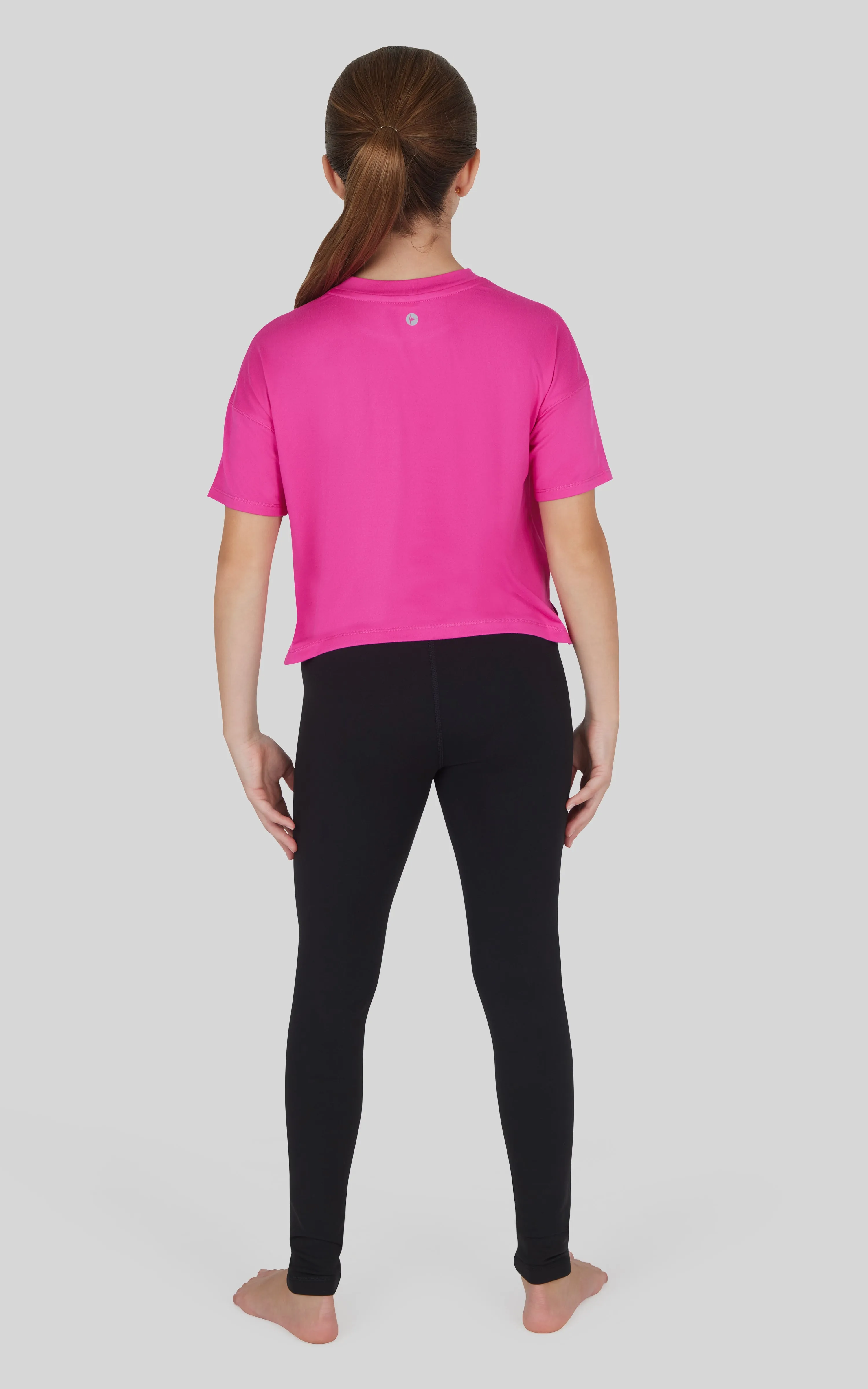 Girls 3 PC T-Shirt   Interlock Crossover Legging   Flared Pant Set