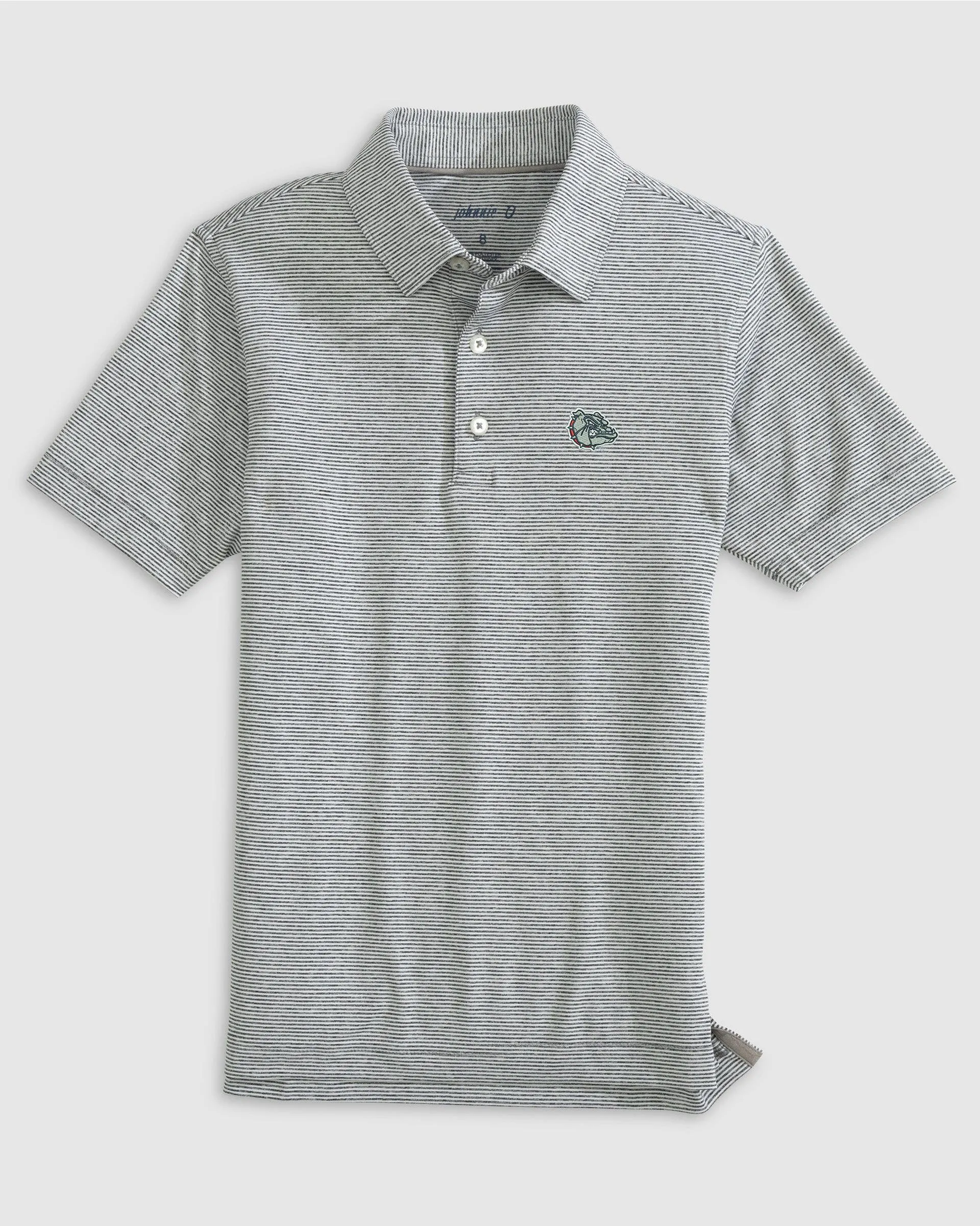 Gonzaga University Lyndonn Jr. Striped Jersey Performance Polo