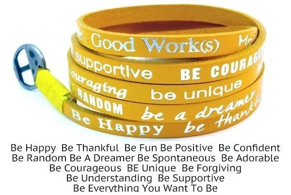 Good Works Inspirational Wrap Bracelet