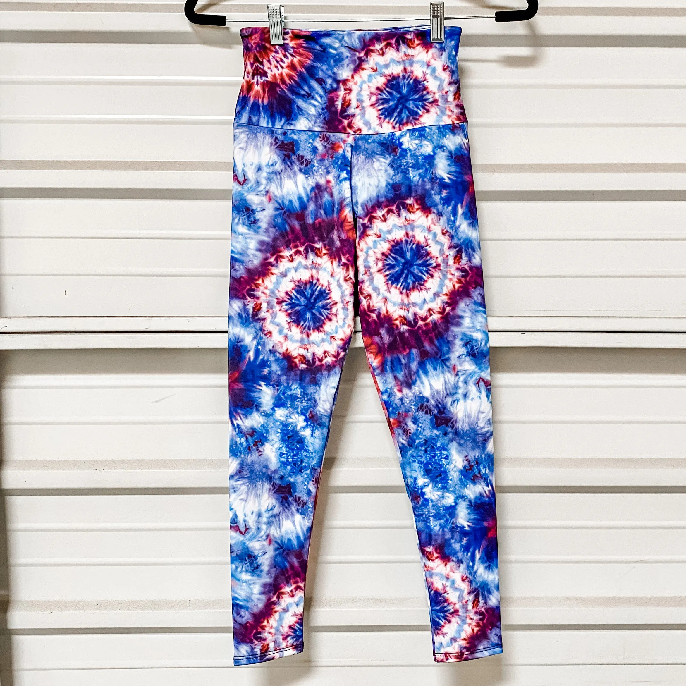 Graphic High Rise Midi Leggings - Fourth Tie-Dye