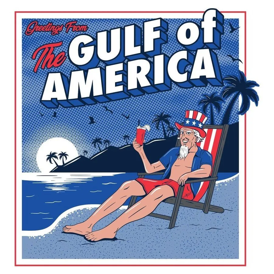 Greetings From The Gulf Of America Tank - White