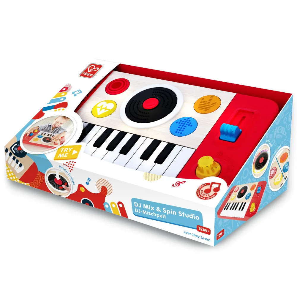 Hape DJ Mix & Spin Studio - Interactive Music Toy with Lights & Sounds