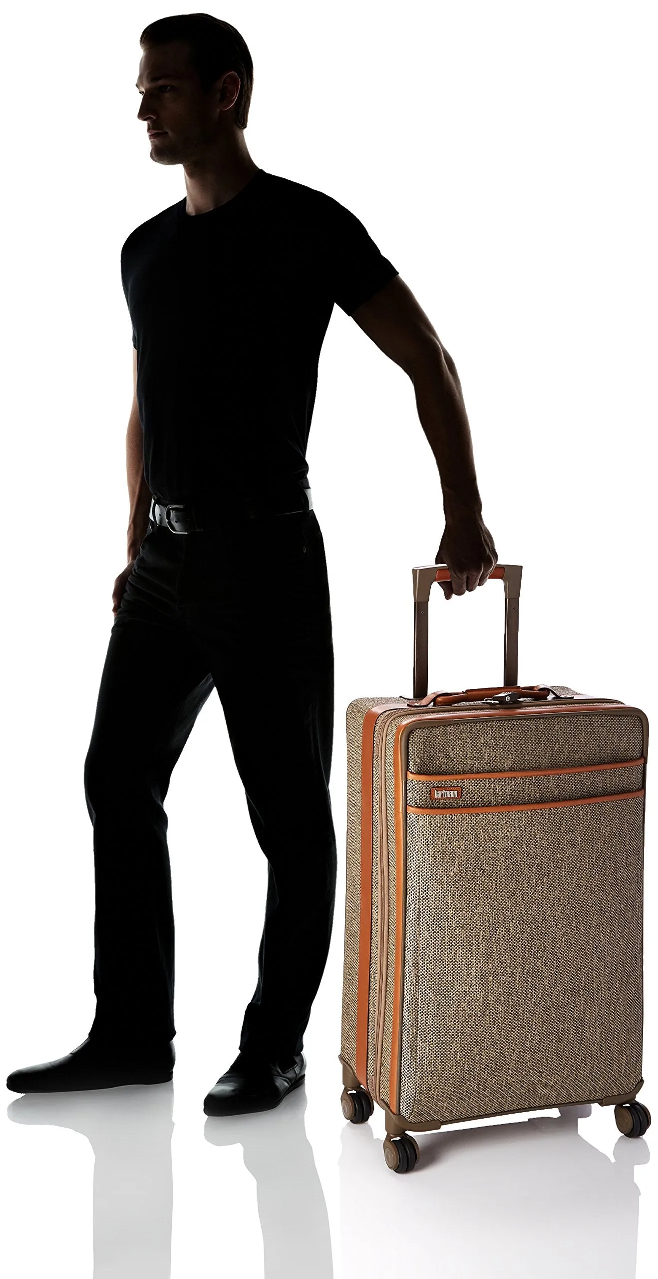 Hartmann Tweed Collection Medium Journey Expandable Spinner Natural Tweed One Size