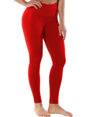 High Waist Side Line Yoga Pants scarlet_yoga