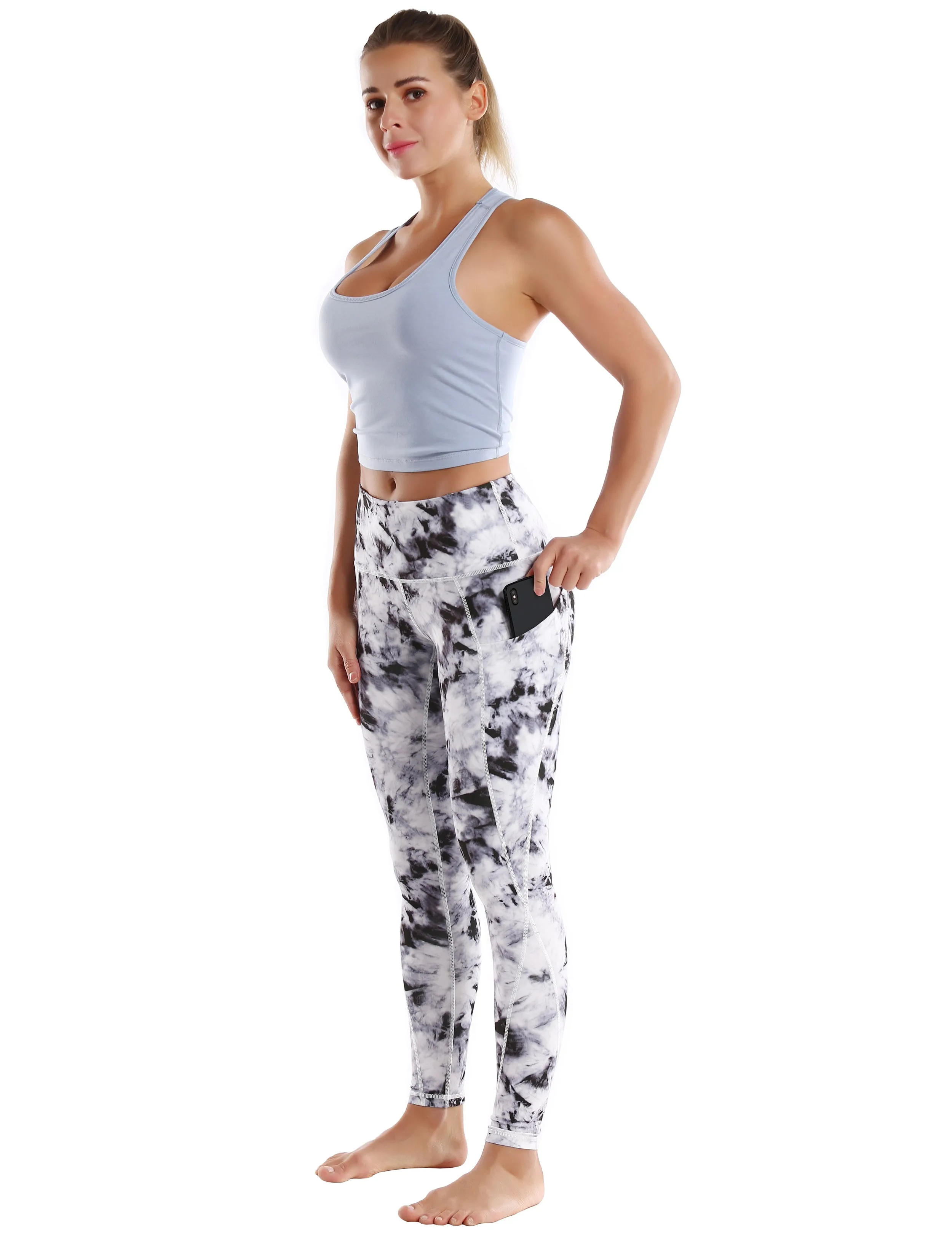 High Waist Side Pockets Yoga Pants blackdandelion_yoga