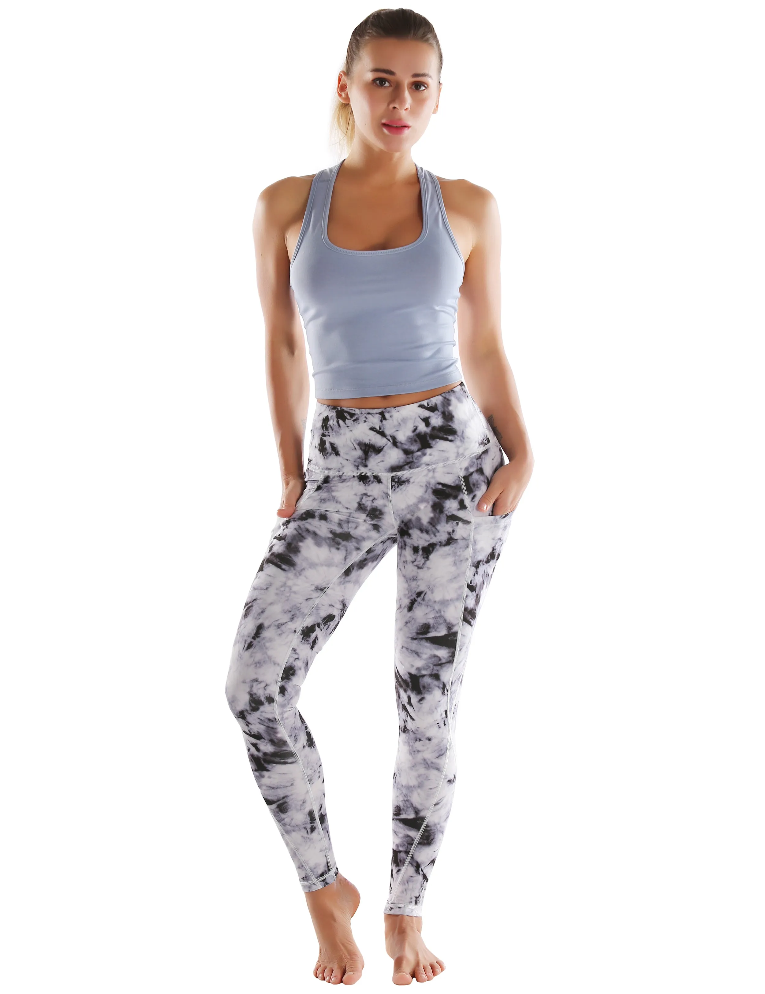 High Waist Side Pockets Yoga Pants blackdandelion_yoga
