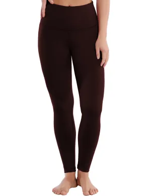 High Waist Yoga Pants mahoganymaroon_yoga