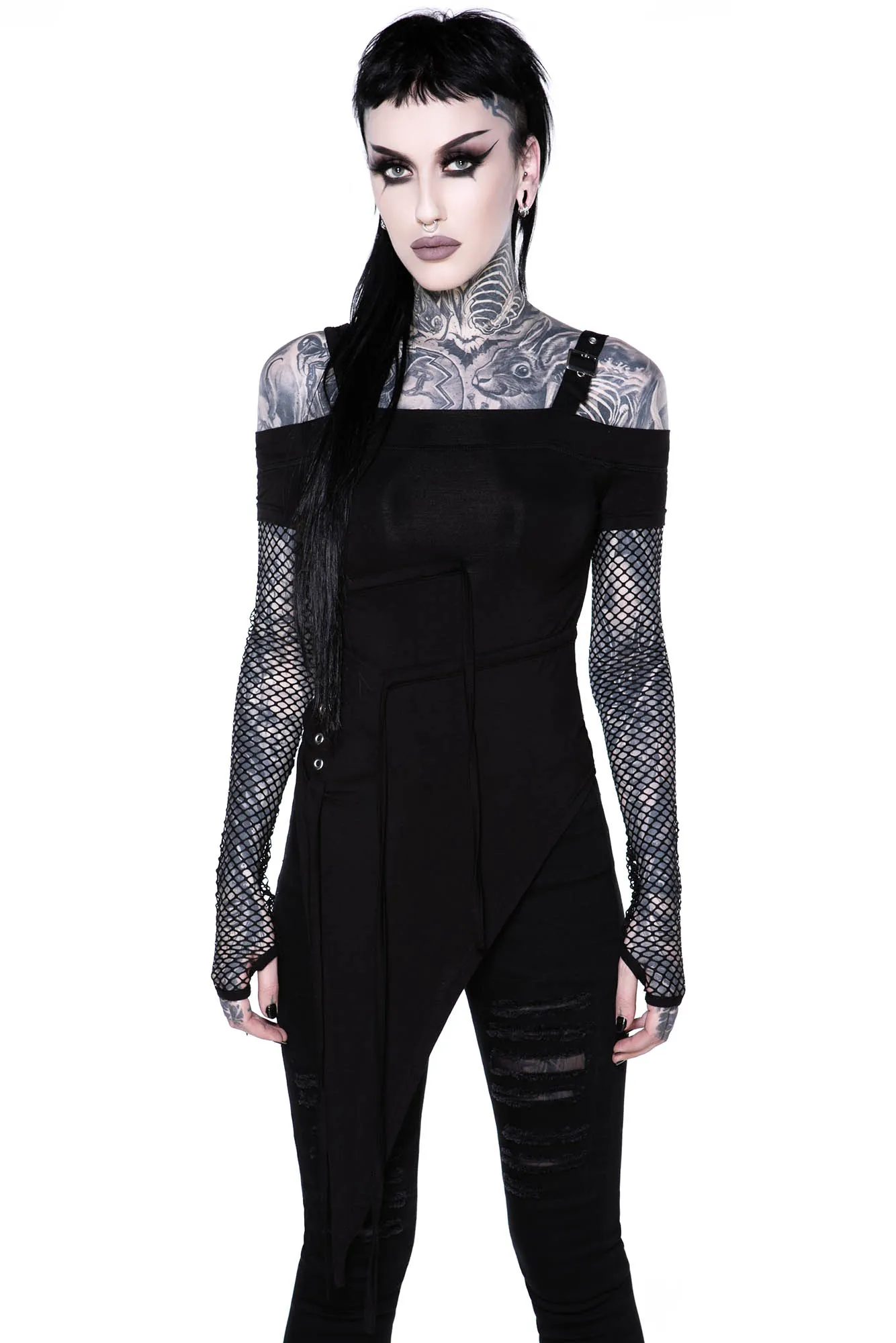 Hole Heartedly Bardot Top - Resurrect