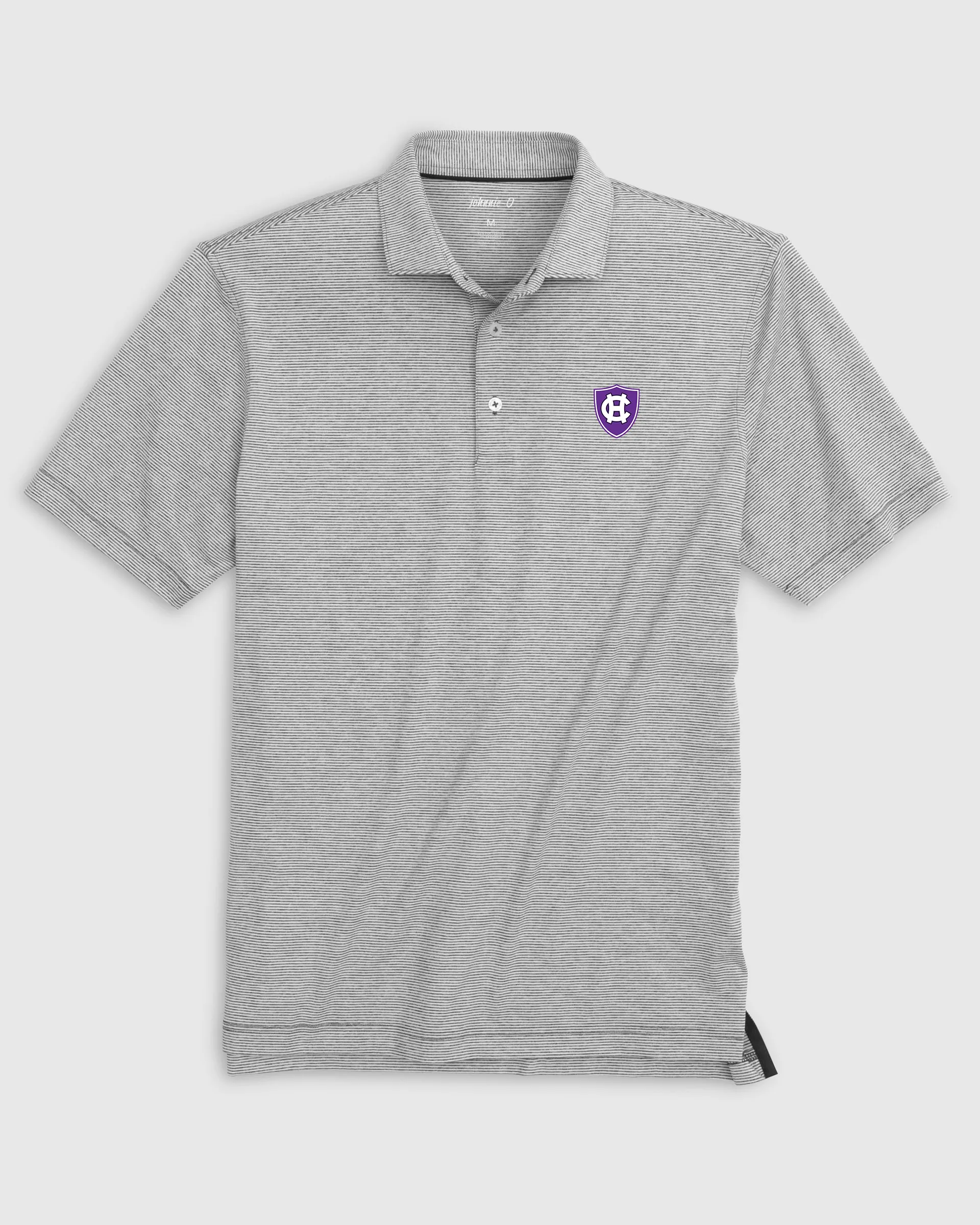 Holy Cross Lyndonn Striped Jersey Performance Polo