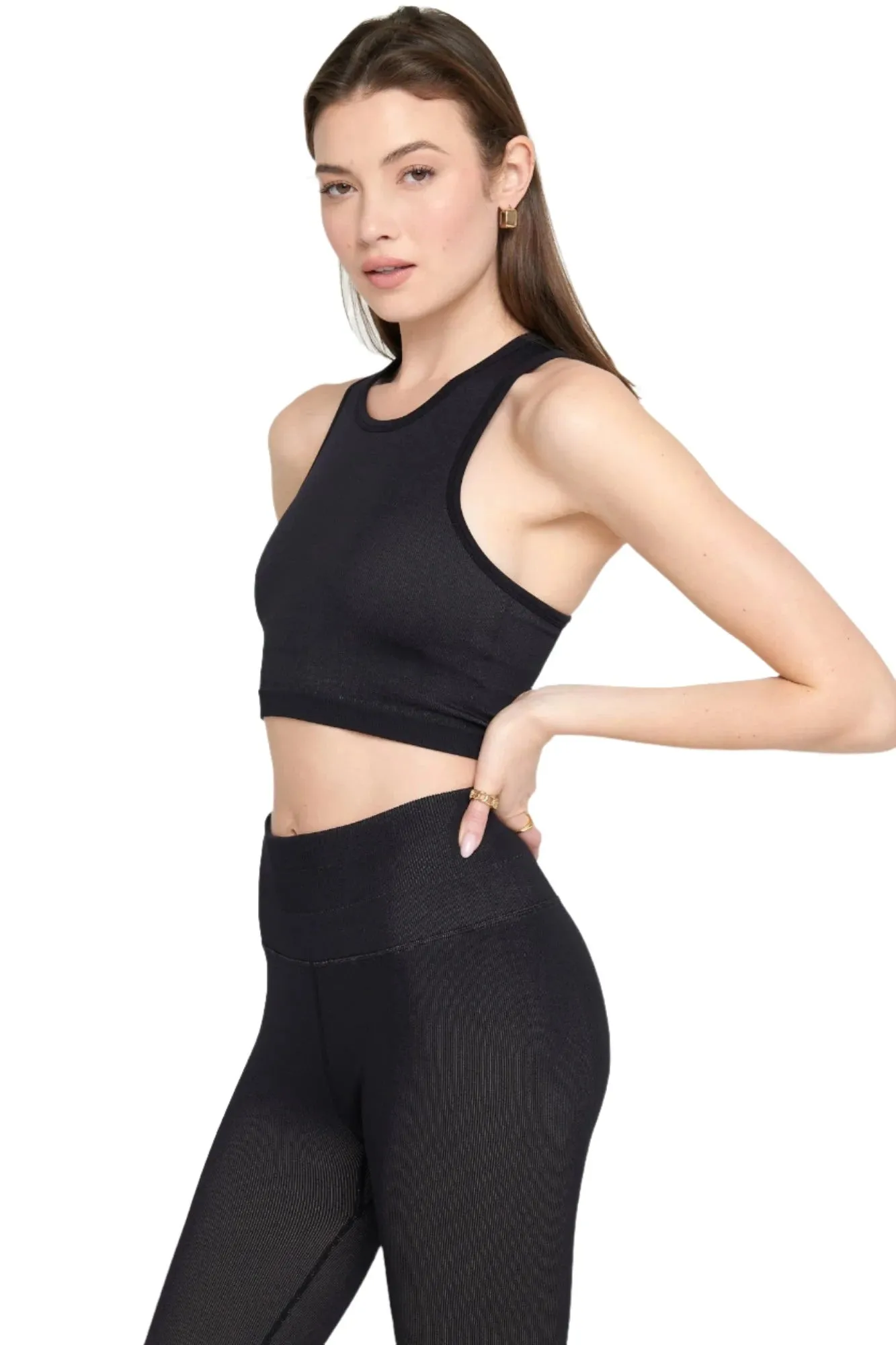 Icon Jacquard Crop Tank