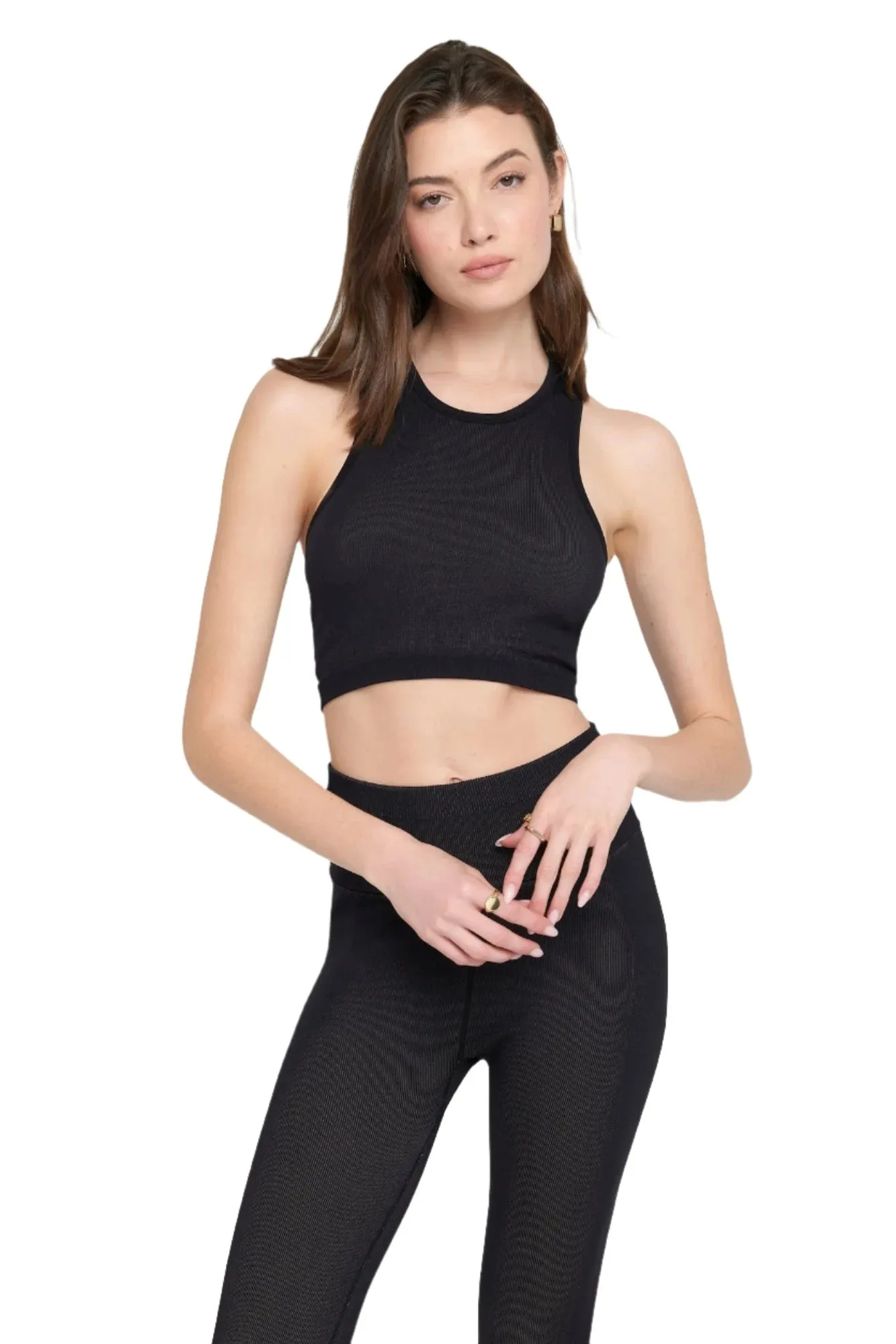 Icon Jacquard Crop Tank