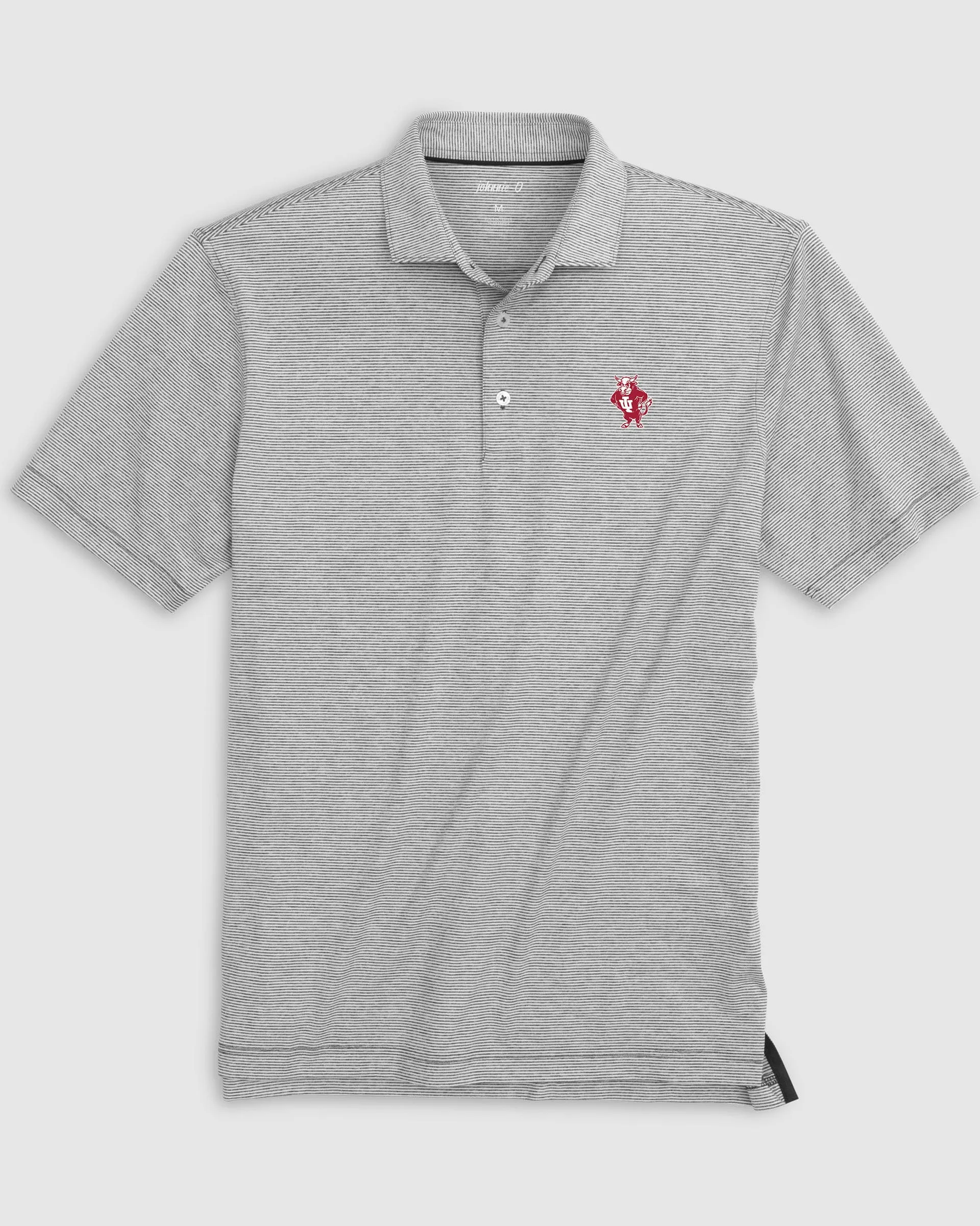 Indiana Lyndonn Striped Jersey Performance Polo - Vault Logo