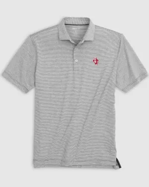 Indiana Lyndonn Striped Jersey Performance Polo - Vault Logo