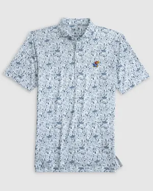 Kansas Hoop There It Is Performance Jersey Polo