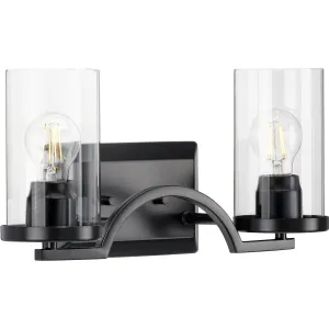 Lassiter Collection Two-Light Clear Glass Bath Vanity Light