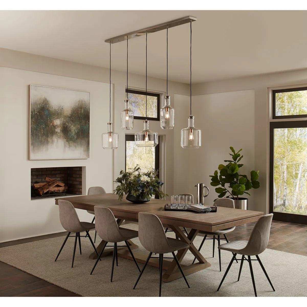 Latrobe Collection One-Light Clear Glass Pendant Light P500231