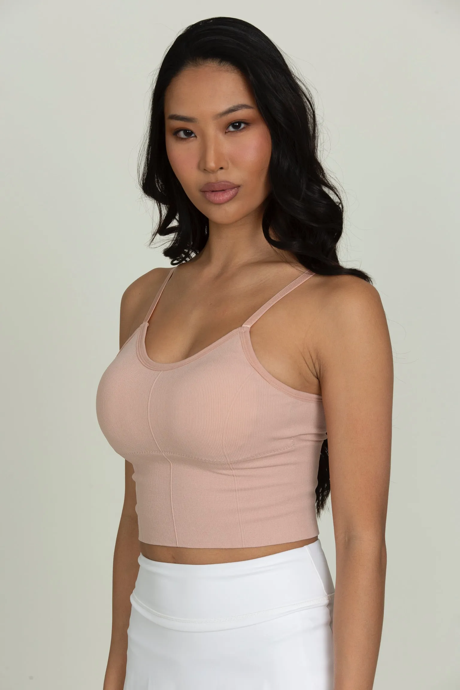 Light Pink Original Ribbed Yoga Tank Top