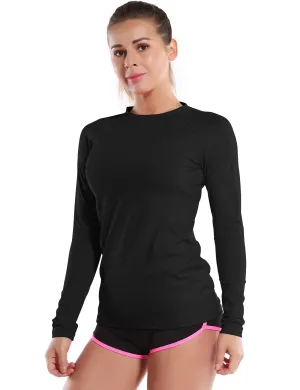 Long Sleeve UPF 50  Rashguard black_yoga