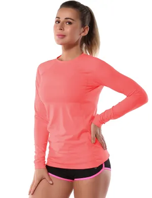 Long Sleeve UPF 50 Rashguard coral_yoga