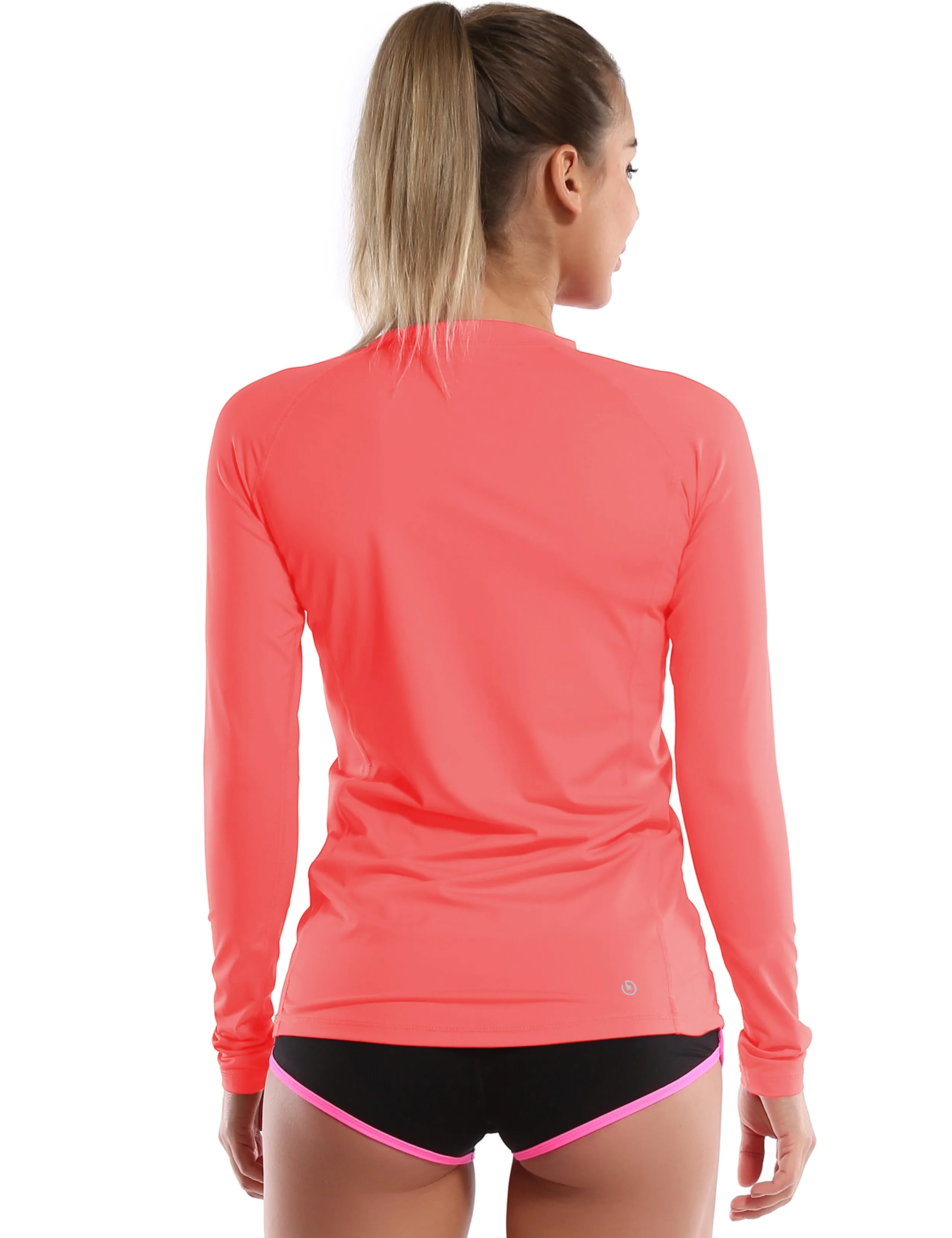Long Sleeve UPF 50 Rashguard coral_yoga