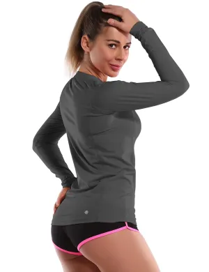 Long Sleeve UPF 50 Rashguard shadowcharcoal_yoga