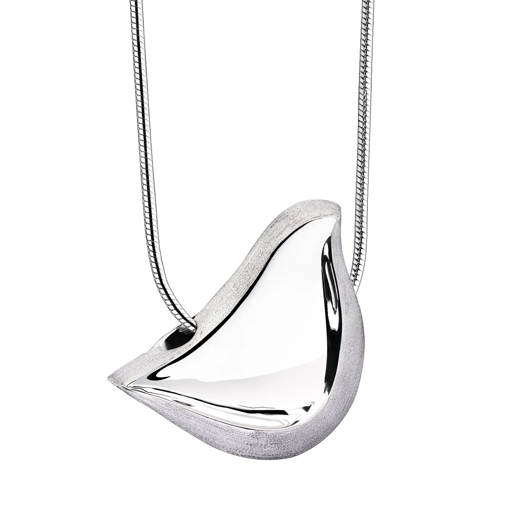 LoveBird Two Tone Sterling Silver Cremation Pendant