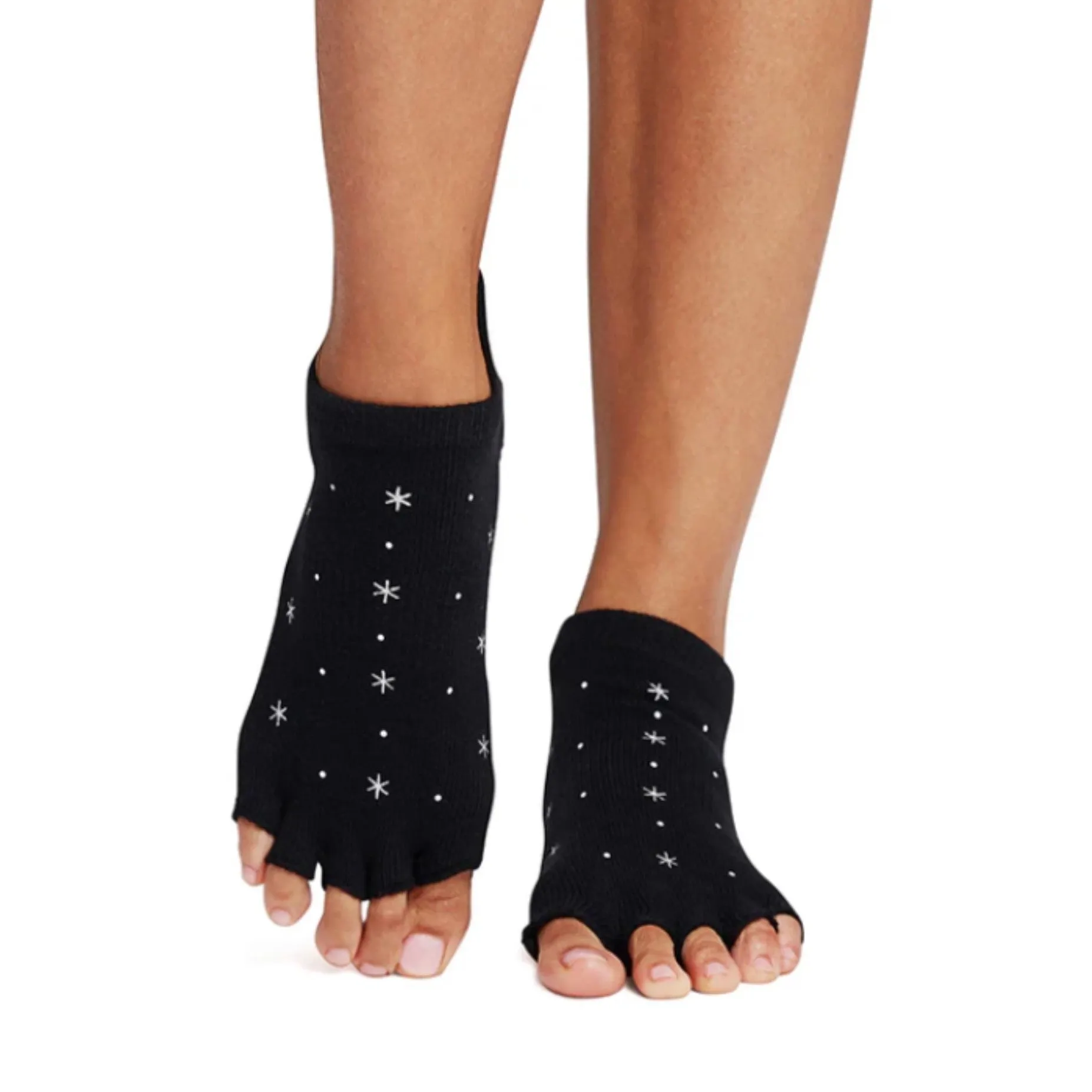Low Rise Half Toe Grip Socks - Jingle (Barre / Pilates)