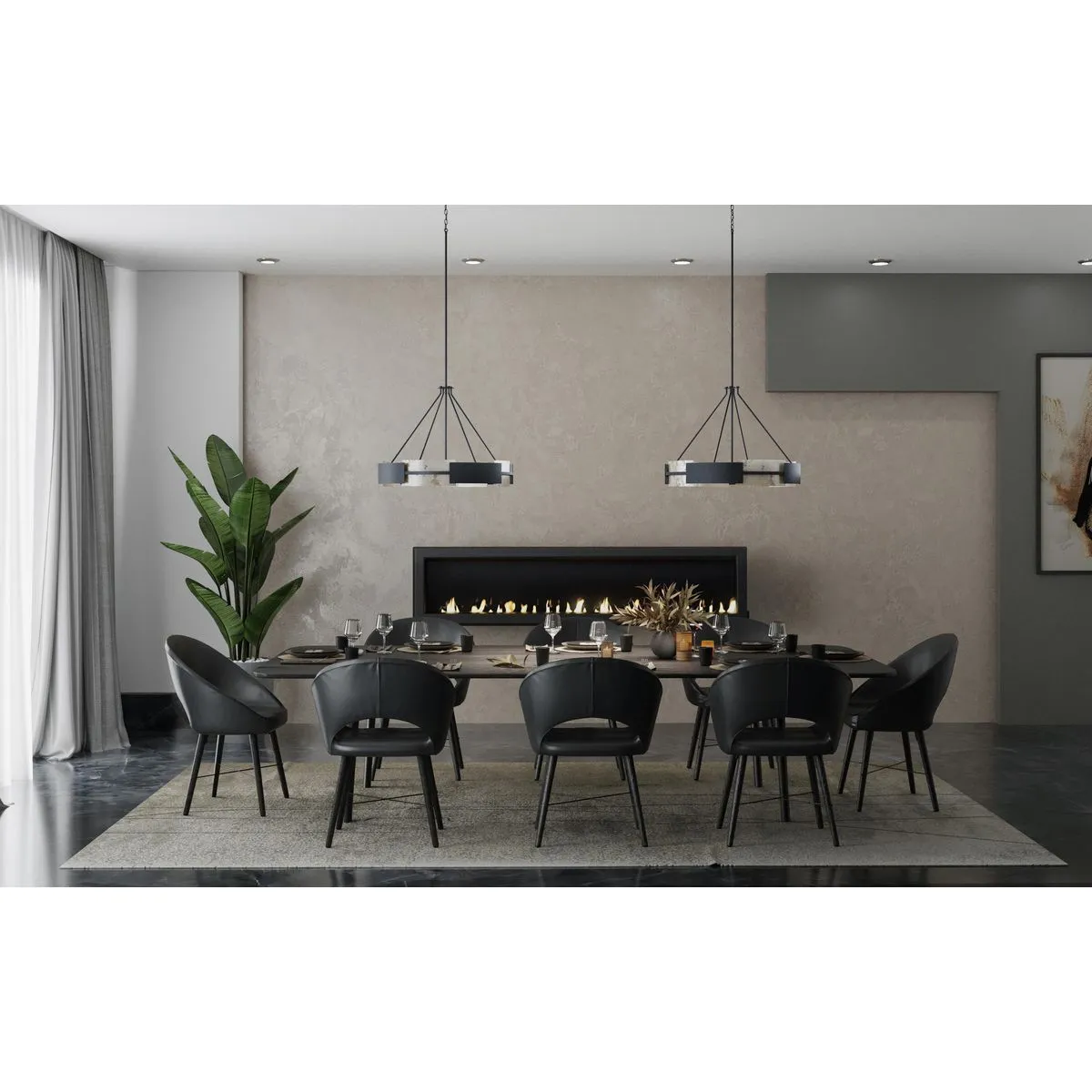 Lowery Collection Six-Light Hanging Pendant Light