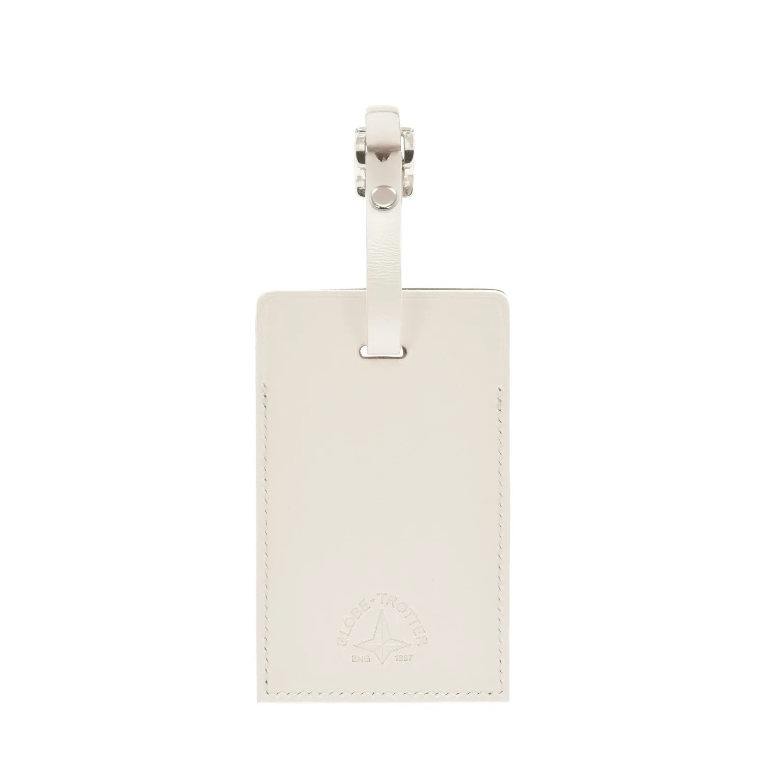 Luggage Tag | Ivory/Chrome