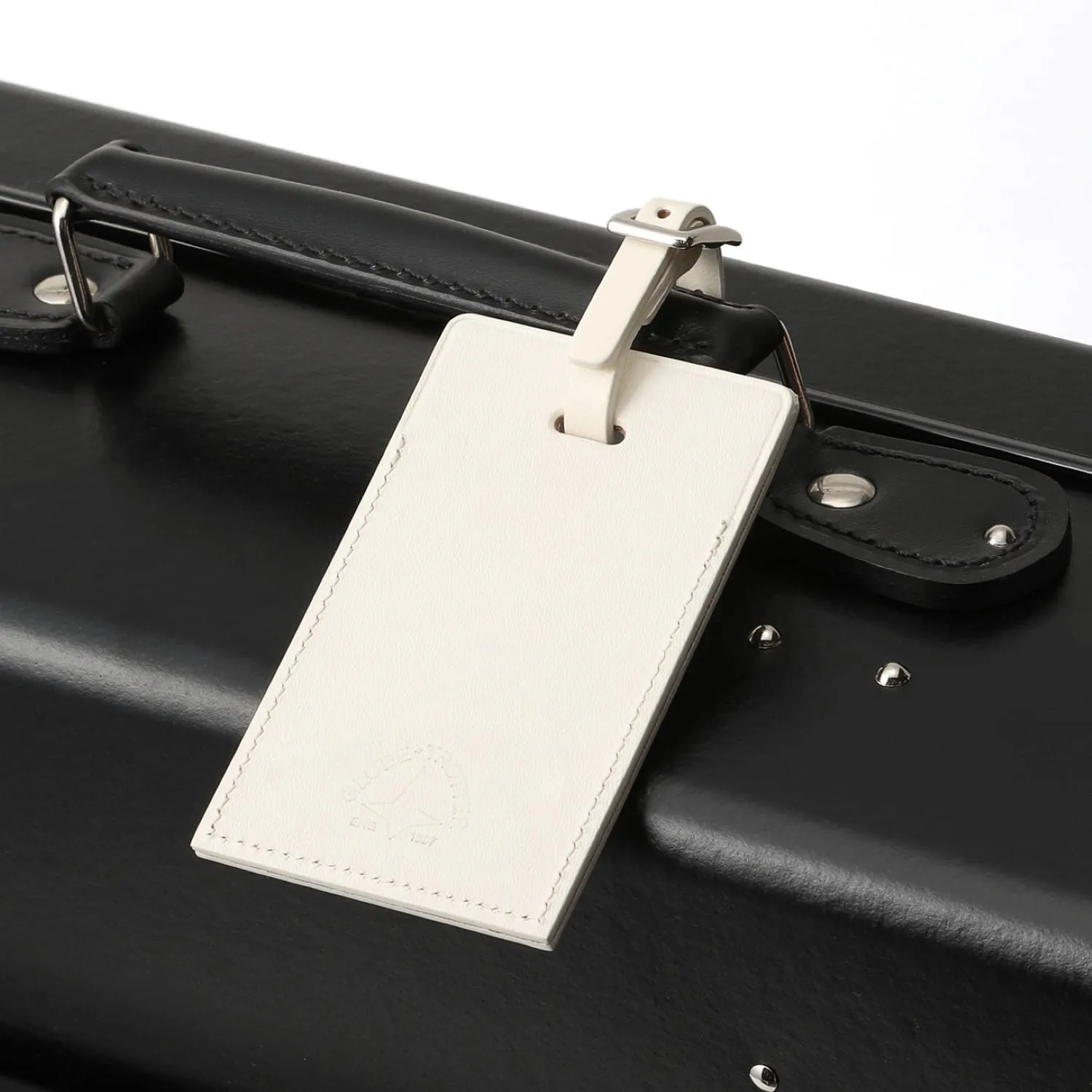 Luggage Tag | Ivory/Chrome