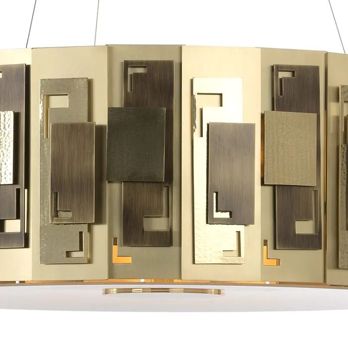 Luxurious High-End Designer Brass Ceiling Pendant With 6 Lights