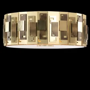 Luxurious High-End Designer Brass Ceiling Pendant With 6 Lights