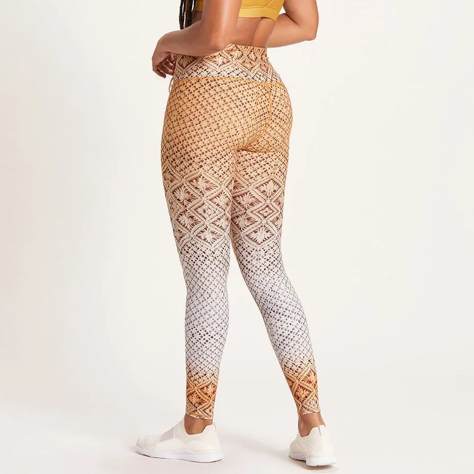 Macrame Sun Spot High Waisted Legging