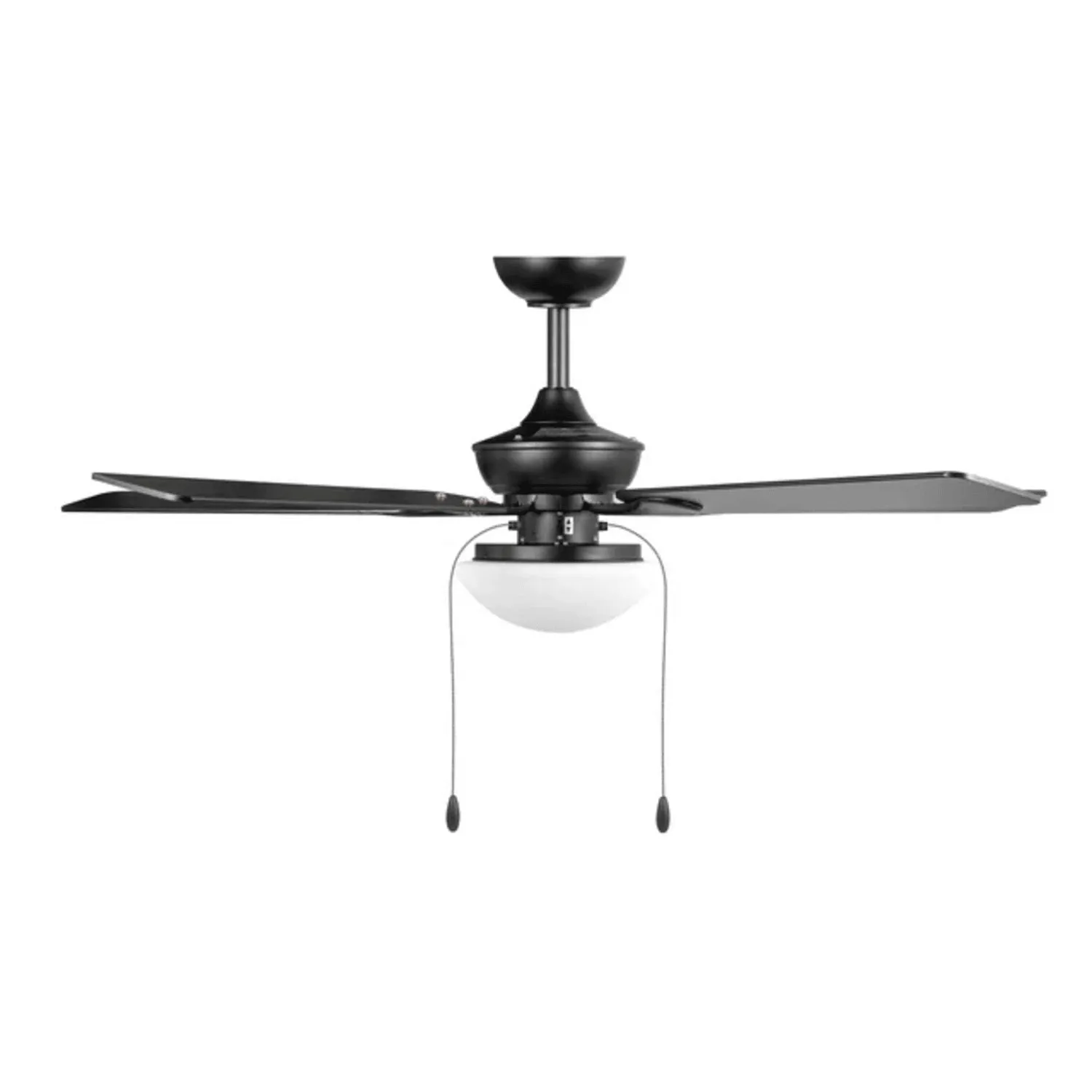 Mainstays MSCF05210020BL 52" Indoor/Outdoor Black 5 Blade Reverse Airflow Ceiling Fan with 1 LED Light Bulb