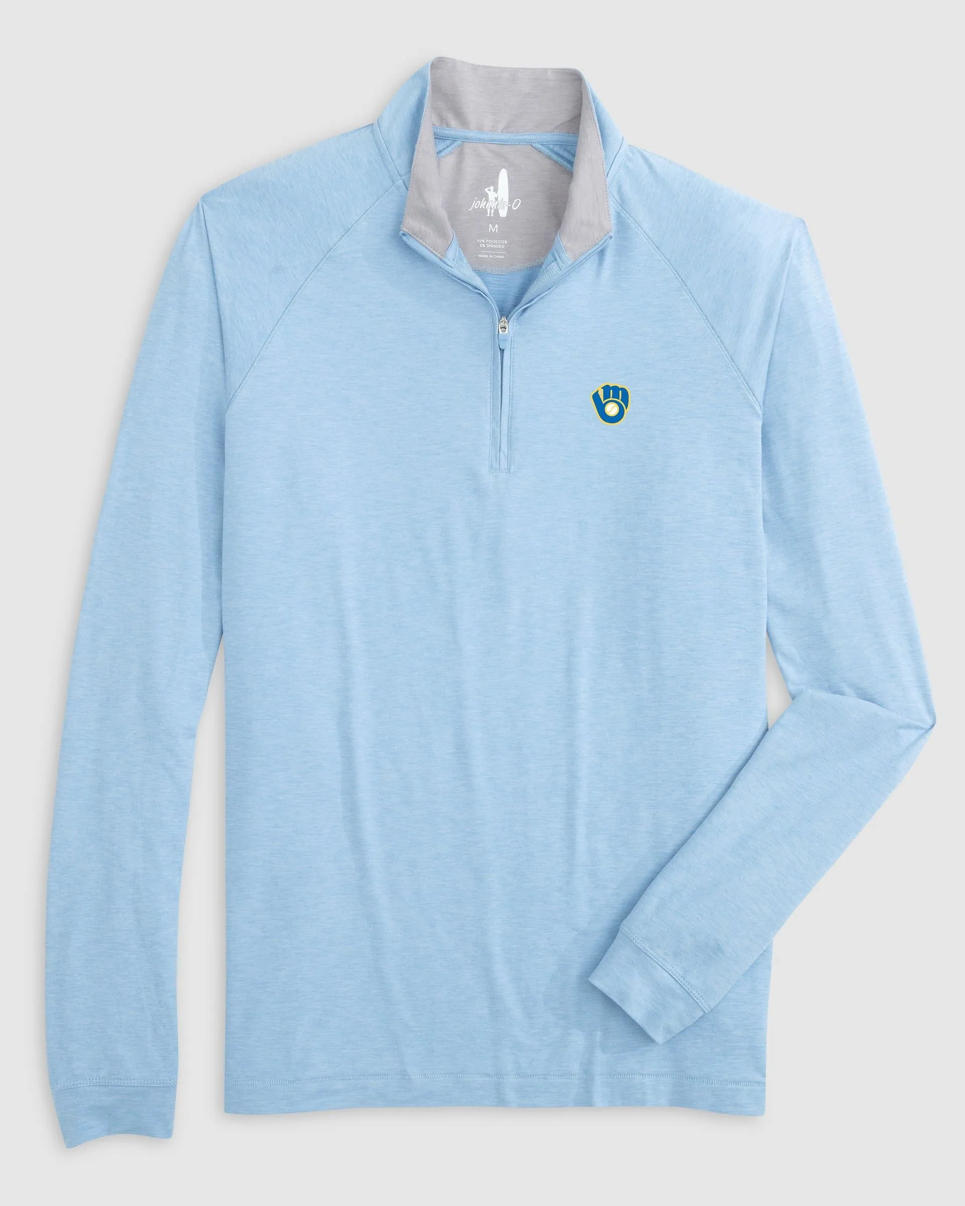 Milwaukee Brewers Freeborne Performance 1/4 Zip - Cooperstown Logo