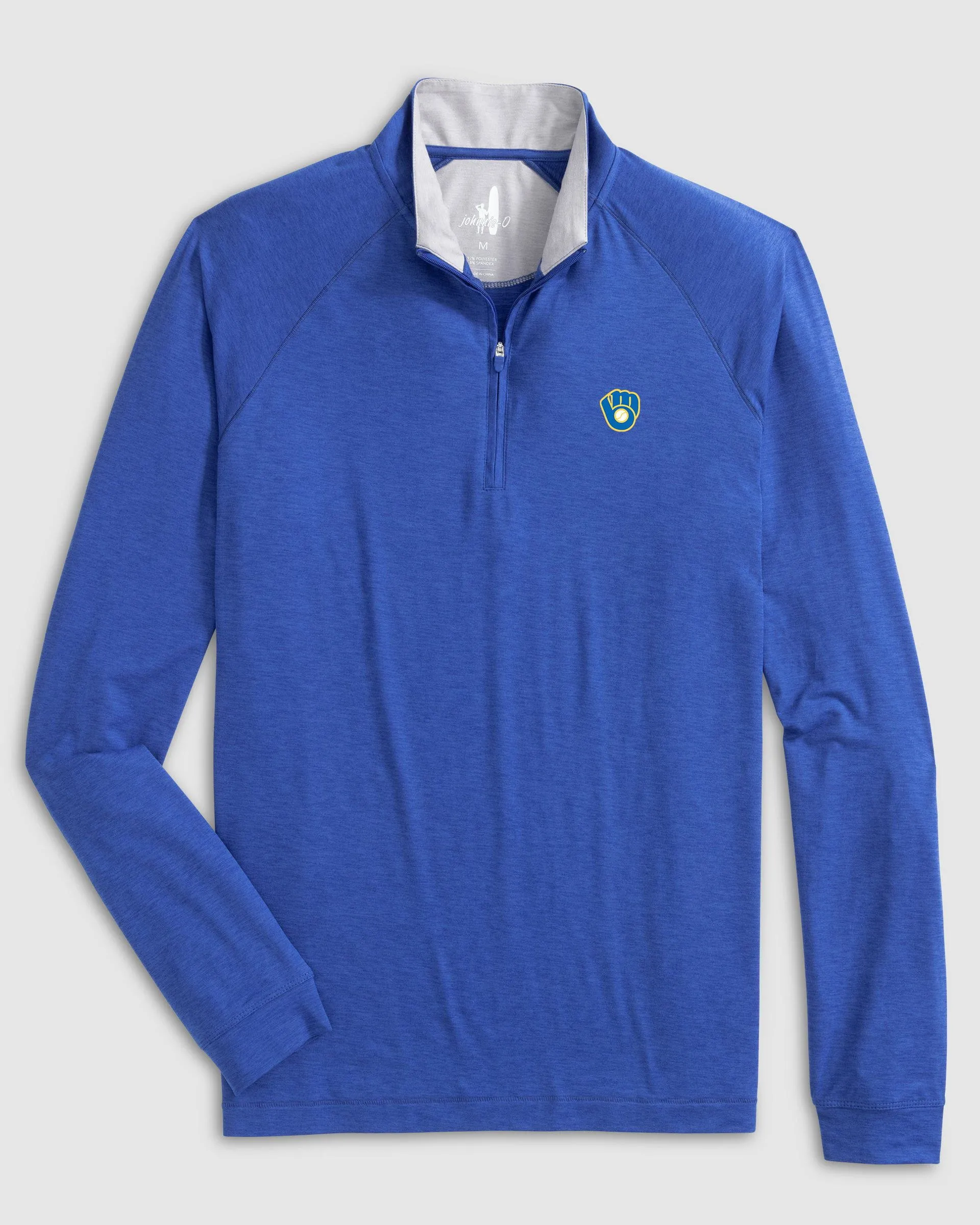 Milwaukee Brewers Freeborne Performance 1/4 Zip - Cooperstown Logo