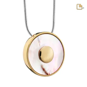 Mother of Pearl Sterling Silver Cremation Pendant - COMFORT by LoveUrns