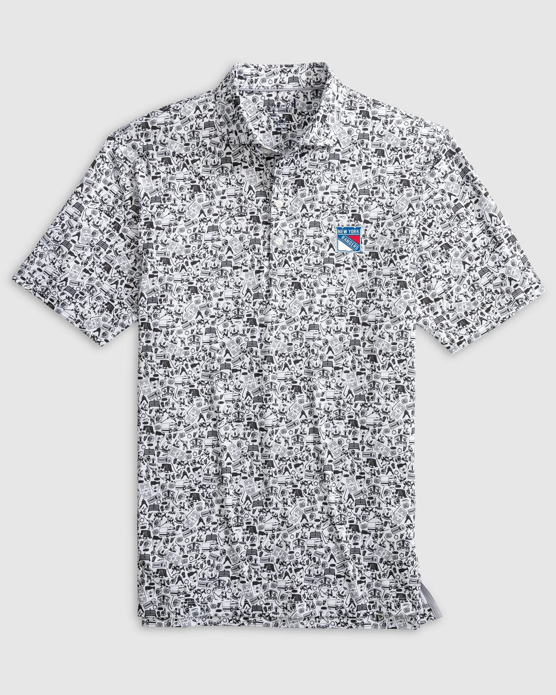 New York Rangers Slap Shot Performance Jersey Polo