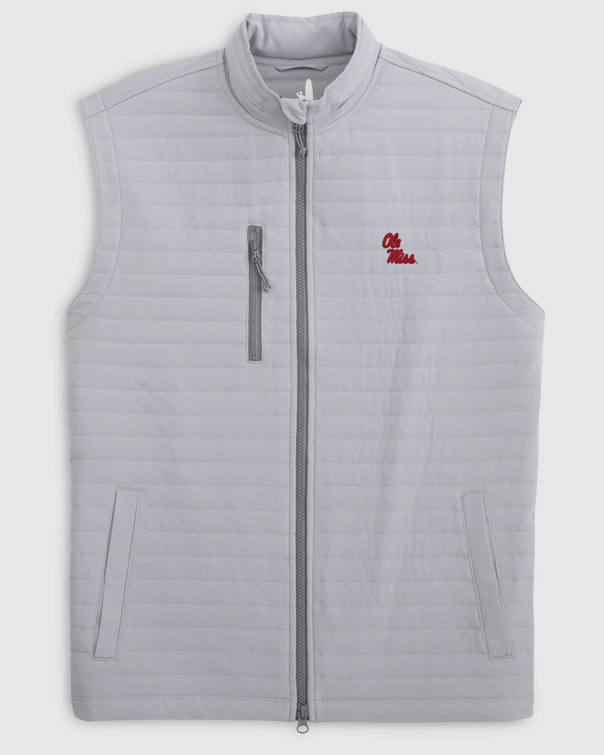 Ole Miss Crosswind Quilted Performance Vest - Stacked Logo