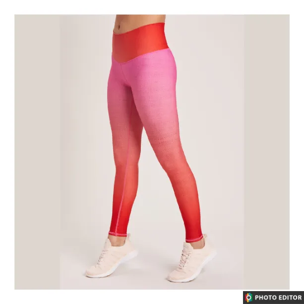 Ombre High Waisted Legging - Ultra Pink