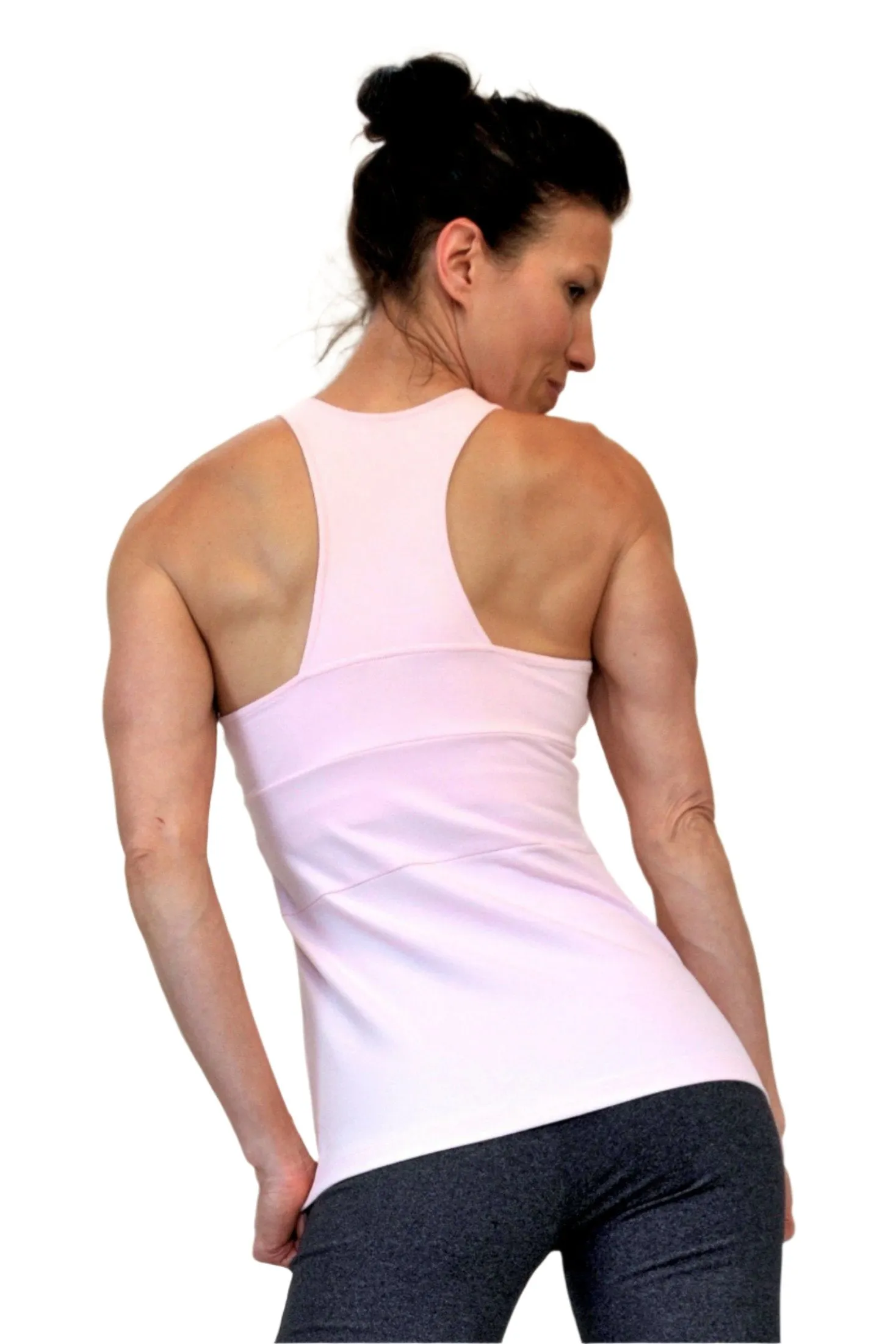 One Step Ahead Brushed Supplex Wrap Tank 20208L