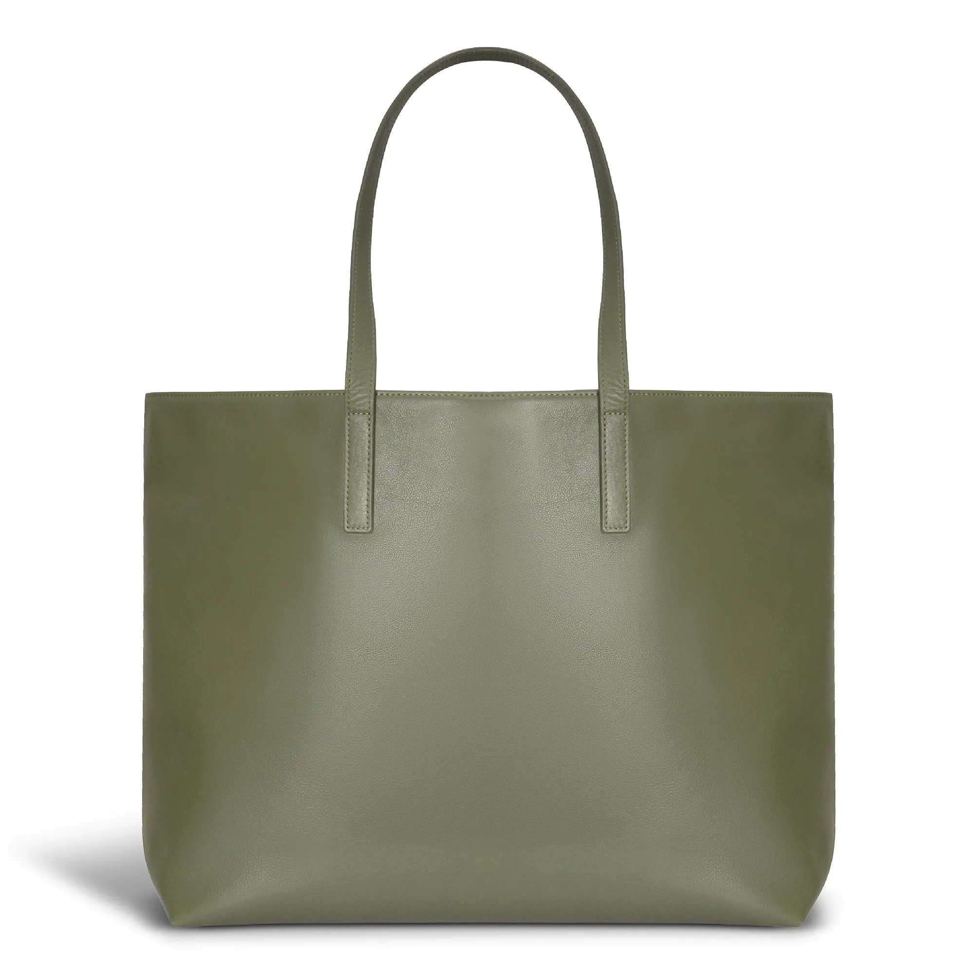 Onyx / Leather Open Tote *Drop Ship*