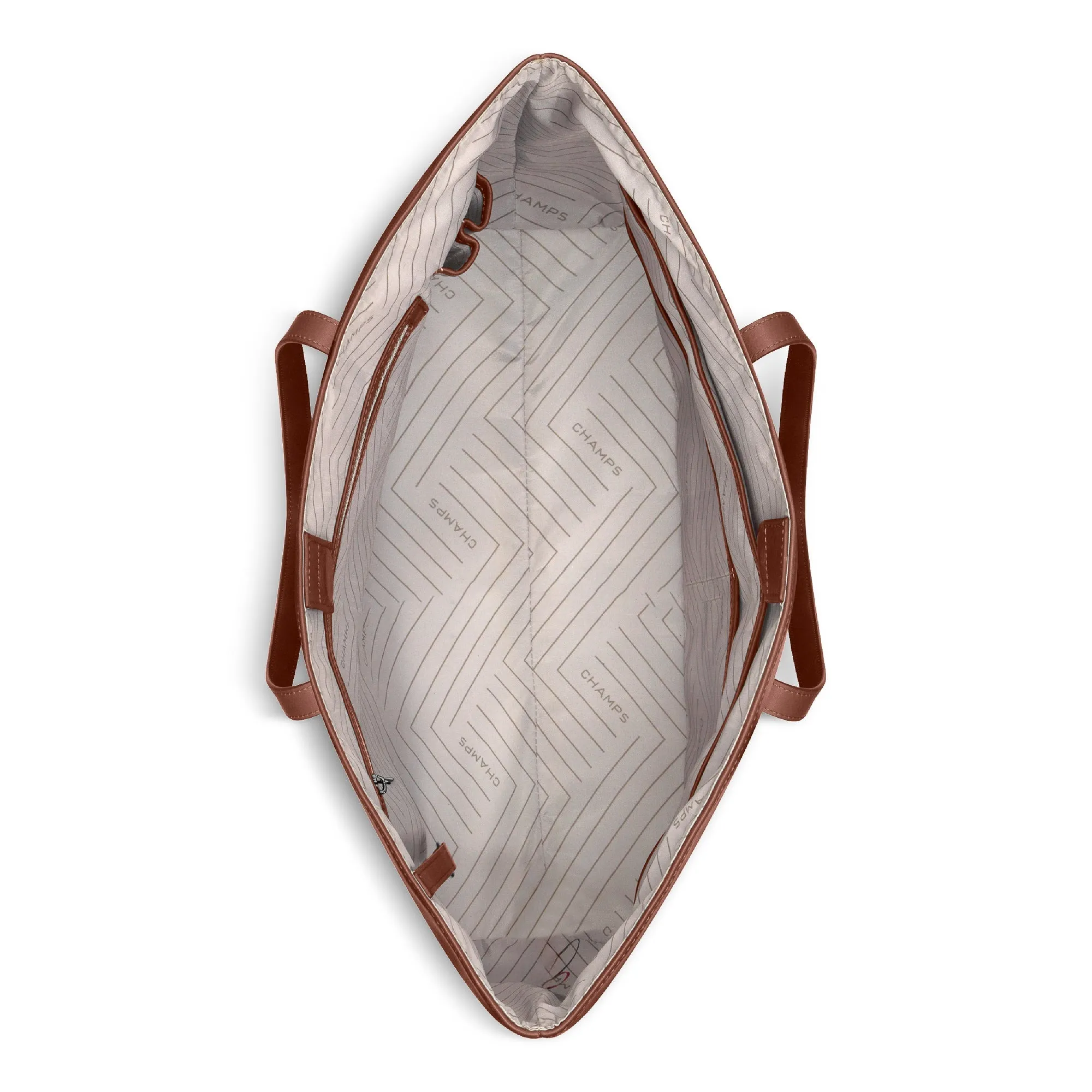 Onyx / Leather Open Tote *Drop Ship*
